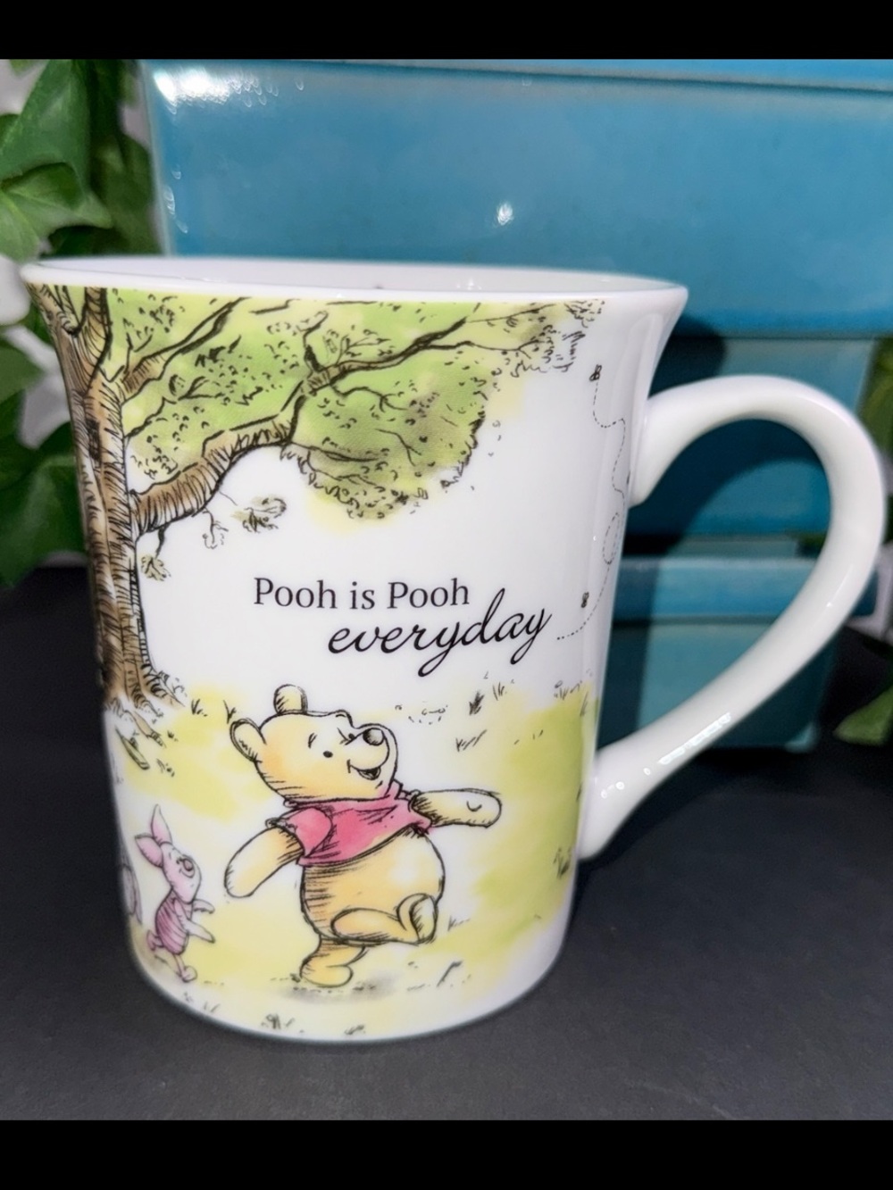 2001 Disney Winnie The Pooh Is Pooh Everyday 12oz Coffee Mug Cup Zrike 95th